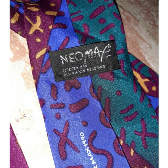 Neomax by Peter Max Silk Graphic Print Tie - Picture 13 of 15